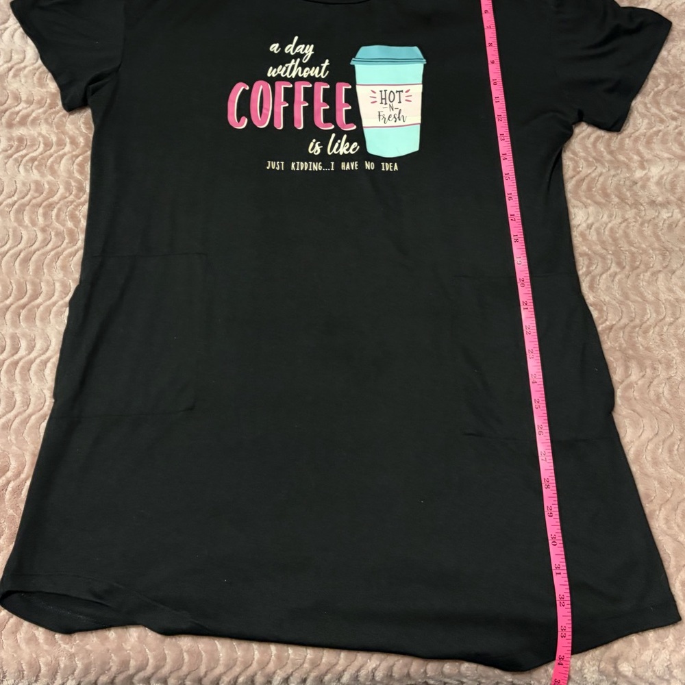 🤯 5/$20 Sleep Dress With Pockets Black and Pink Garment Oversized - Picture 3 of 4